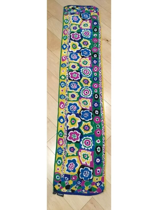 Missoni Accessories - Missoni Silk Scarf Colorful Geometric Flower Print Made in Italy 12.5" x 60"